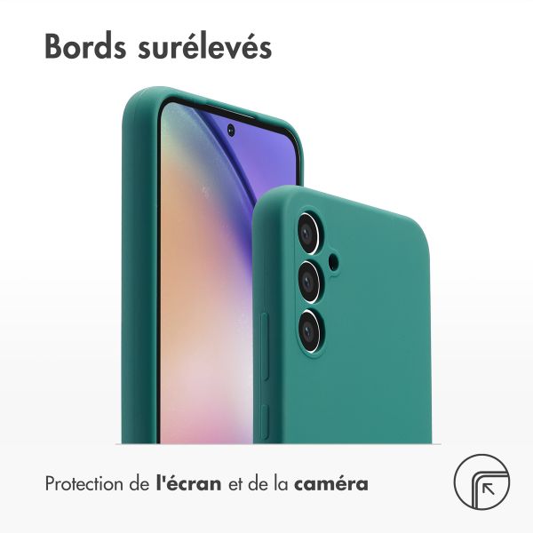 Accezz Coque Liquid Silicone Samsung Galaxy A54 (5G) - Forest Green