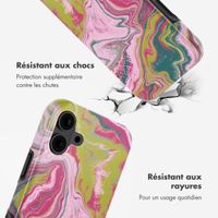 Selencia Coque arrière Vivid avec MagSafe Apple iPhone 16 - Marble Pink