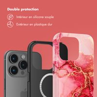 Selencia Coque arrière Vivid avec MagSafe Apple iPhone 15 Pro - Rosy Marble