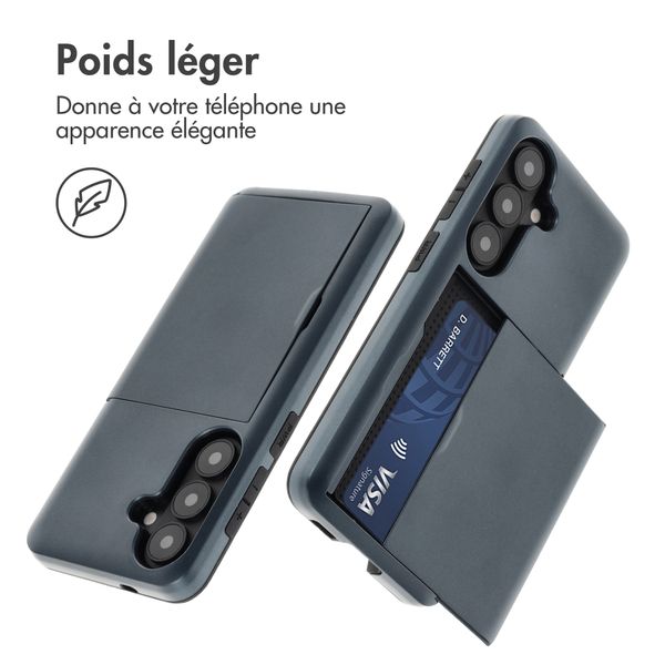 imoshion Coque arrière avec porte-cartes Samsung Galaxy S26 - Bleu foncé
