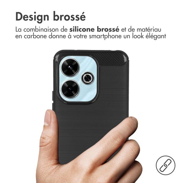 imoshion Coque Brushed Xiaomi Redmi 13 4G - Noir