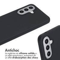 imoshion Coque en silicone avec cordon Samsung Galaxy A57 (5G) - Noir