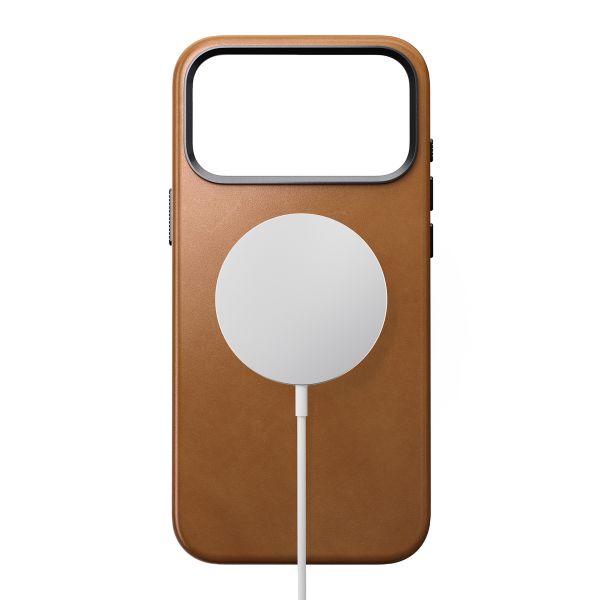 Nomad Coque arrière Traditional Leather avec MagSafe Apple iPhone 17 Pro Max - English Tan