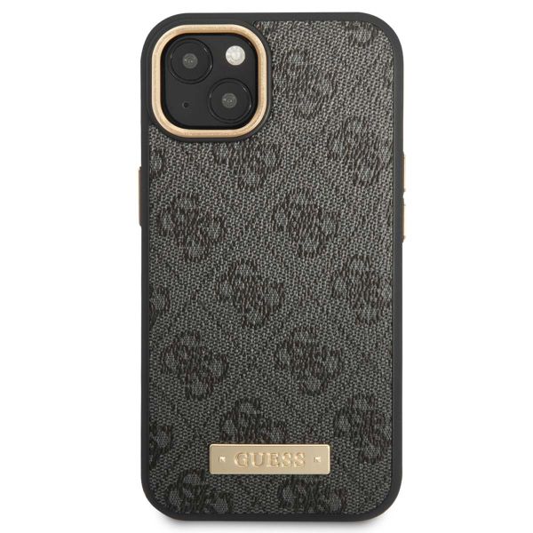 Guess Coque 4G Logo Monogram MagSafe Apple iPhone 14 - Noir