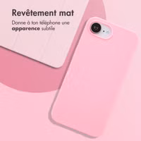 imoshion Coque Couleur Apple iPhone 16e - Bubblegum Pink