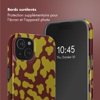 Selencia Coque arrière Vivid avec MagSafe Apple iPhone 15 - Moo'd Olive Dust