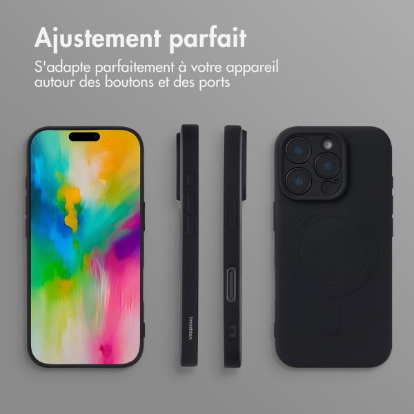 imoshion Coque Couleur avec MagSafe iPhone 16 Pro Max - Noir