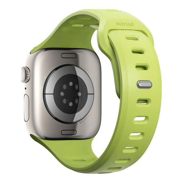 Nomad Bracelet Tempo en silicone Apple Watch Series 1 - 9 / SE (38/40/41 mm) | Series 10 / 11 (42 mm) - Lime