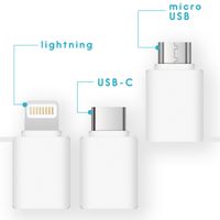 imoshion 3-in-1 Ventilateur pour smartphones Lightning, USB-C & Micro-USB - Blanc