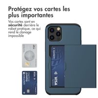 imoshion Coque arrière avec porte-cartes Apple iPhone 12 (Pro) - Bleu foncé