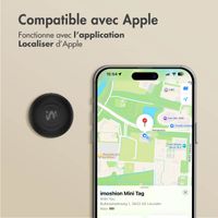 imoshion Mini Tag - Tracker GPS pour iOS - 2 pack - Noir