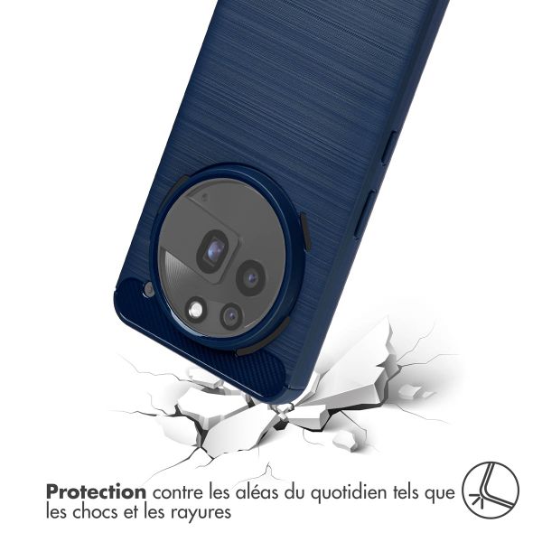 imoshion Coque Brushed Nothing Phone (3a) Pro - Bleu foncé