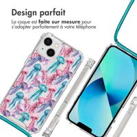 imoshion Coque Design avec cordon Apple iPhone 13 - Jellyfish Watercolor