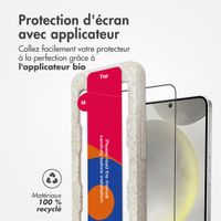 Accezz Protection d'écran en verre trempé avec applicateur Samsung Galaxy S24 - Transparent