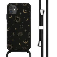 imoshion Coque design en silicone avec cordon Apple iPhone 11 - Sky Black