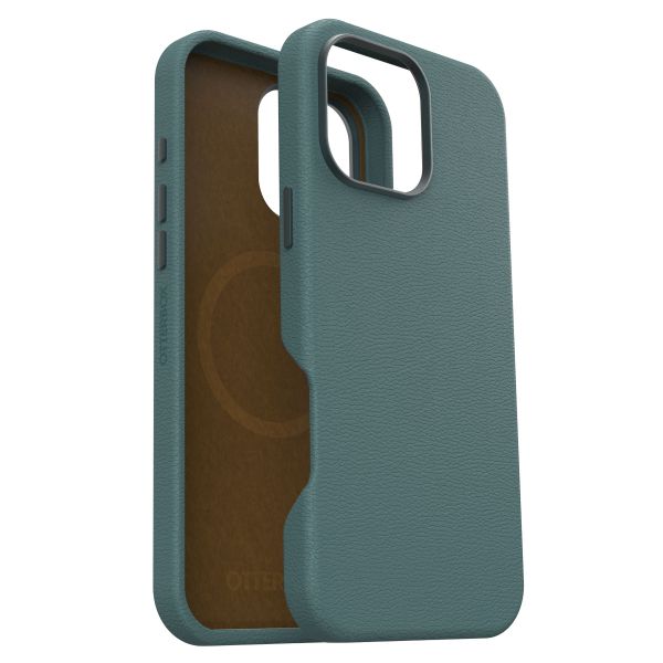 OtterBox Coque en cuir de cactus Symmetry MagSafe iPhone 16 Pro Max - Juniper Sprig