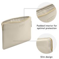 dbramante1928 ﻿Paris Sleeve - Pochette ordinateur 13 pouces - Cuir véritable - Apple MacBook Pro 13 pouces / Air 13 pouces - Sand Dune