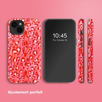 Selencia Coque arrière Vivid Tough avec MagSafe iPhone 14 - Wild Spots Lipstick