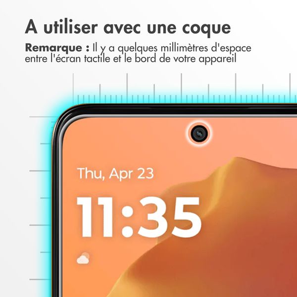 Accezz Protection d'écran en verre trempé Motorola Moto G57 Power