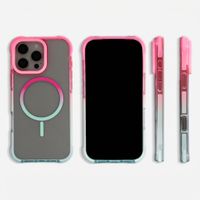 Selencia Coque arrière MagSafe Gradient Apple iPhone 16 Pro Max - Rose / Bleu
