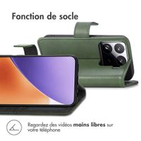 imoshion Étui de télephone portefeuille de luxe Xiaomi 15 Pro - Vert