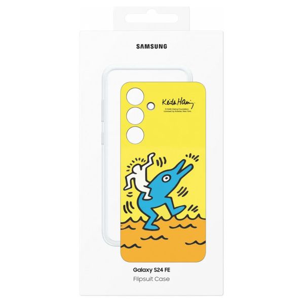 Samsung Coque FlipSuit originale Samsung Galaxy S24 FE - Jaune