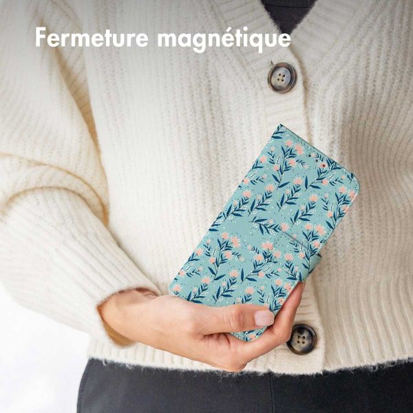 imoshion ﻿Étui de téléphone portefeuille Design Samsung Galaxy S20 FE - Blue Flowers