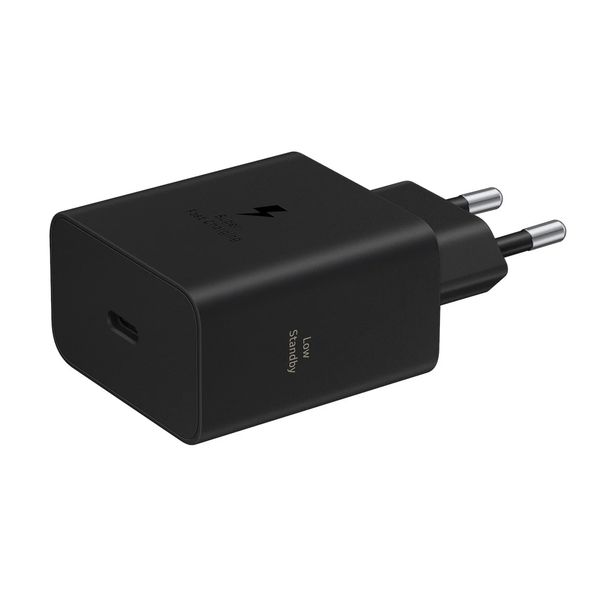 Samsung Adaptateur secteur original avec câble USB-C – Chargeur – Connexion USB-C – Charge rapide – 60 watts – 1,8 mètre – Noir