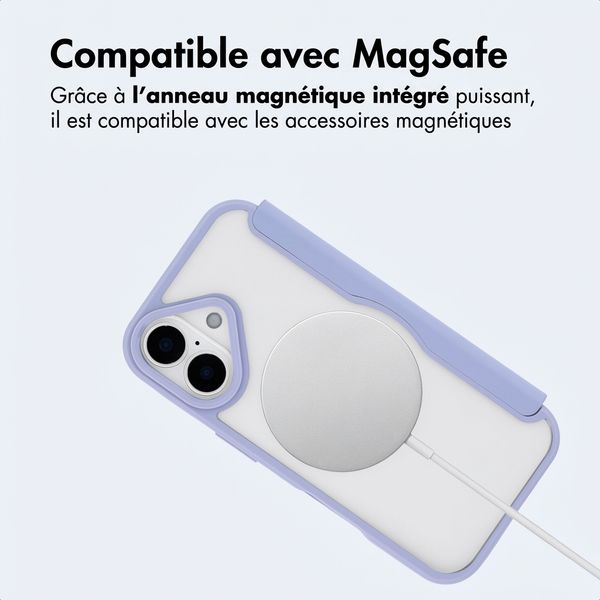 imoshion Bookcase transparente avec MagSafe Apple iPhone 17 - Lilas