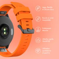 imoshion Bracelet QuickFit® en silicone - Connexion Garmin Watch 22 mm - Orange