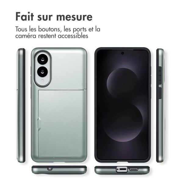 imoshion Coque arrière avec porte-cartes Samsung Galaxy S25 Edge - Vert