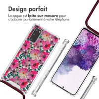 imoshion Coque Design avec cordon Samsung Galaxy S20 - Flower Water