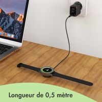imoshion Station de charge Garmin Watch | Câble de chargement USB-A - 0,5 metre - Noir