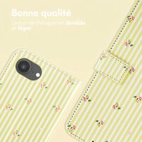 imoshion Étui de télephone portefeuille Design Apple iPhone 17e / 16e - Garden Stripes