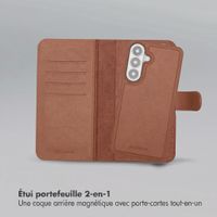 Selencia Étui portefeuille amovible Olyn avec MagSafe Samsung Galaxy S26 Plus - Marron