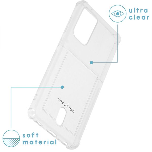imoshion Coque silicone avec support de passe Samsung Galaxy A72 - Transparent