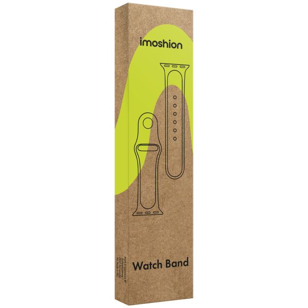 imoshion Bracelet magnétique en silicone Apple Watch Apple Watch Series 1 á 10 / SE / Ultra (2) (44/45/46/49 mm) - Noir / Gris