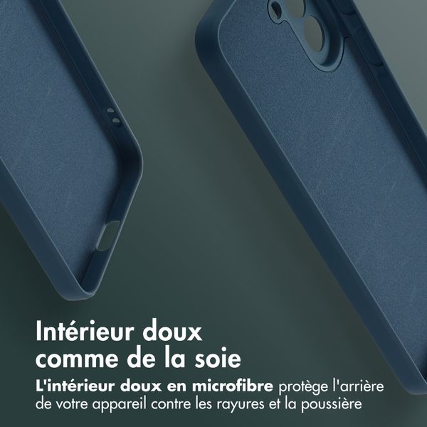 imoshion Coque Couleur avec MagSafe Samsung Galaxy A57 (5G) - Bleu foncé