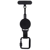 imoshion Câble rétractable avec mousqueton et pad pour téléphone - Noir