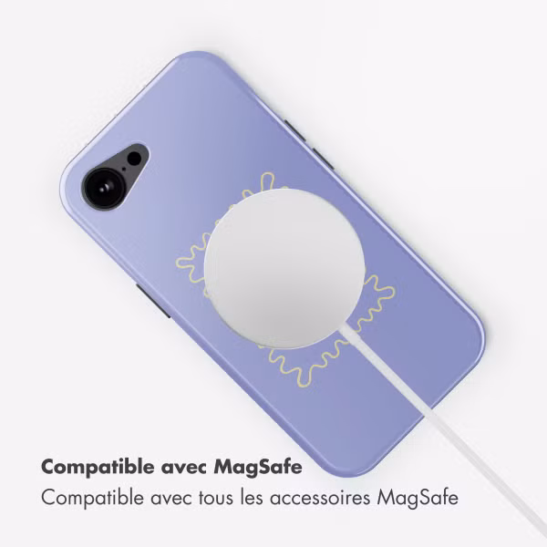 Selencia Coque arrière Vivid avec MagSafe Apple iPhone 16e - More Amor