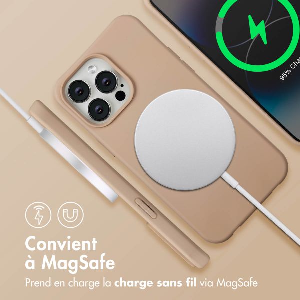 imoshion Coque arrière Color avec cordon amovible et MagSafe Apple iPhone 14 Pro Max - Nude
