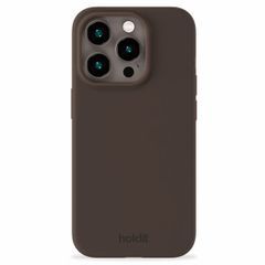 Holdit Coque Silicone iPhone 15 Pro - Chocolate