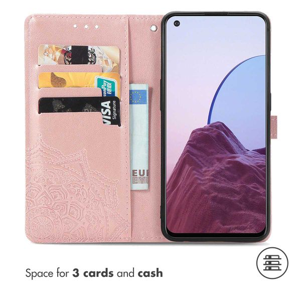 imoshion Etui de télephone Mandala Oppo Reno8 Lite - Rose Doré