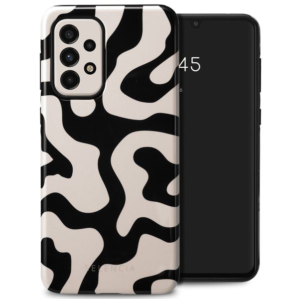 Selencia Coque arrière Vivid Tough Samsung Galaxy A33 - Art Wave Black