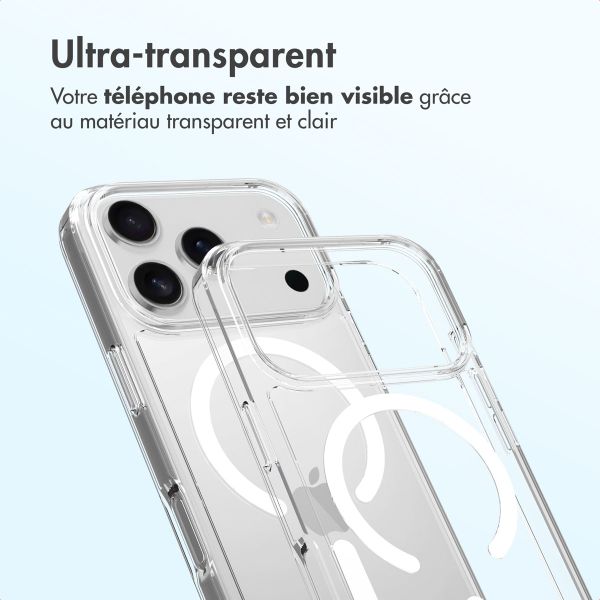 Accezz Coque arrière Xtreme Impact avec MagSafe Apple iPhone 17 Pro - Transparent