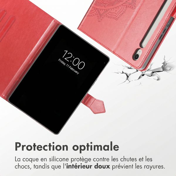 imoshion Coque tablette Samsung Galaxy Tab S9 11.0 pouces / S10 Lite / S10 FE / S9 FE 10.9 pouces - Rouge