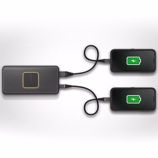 OtterBox ﻿Batterie externe USB-C - 10.000 mAh - Chargeur sans fil - Power Delivery - Noir