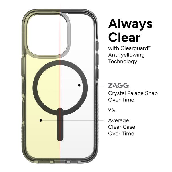 ZAGG Coque Santa Cruz Snap avec MagSafe Apple iPhone 16 Pro - Clear / Black