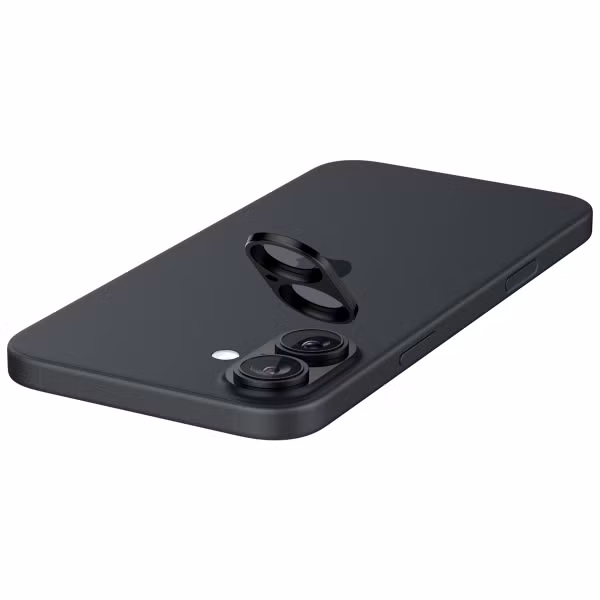 Spigen GLAStR EZ Fit Optik Protection d'objectif de caméra (pack de 2) Apple iPhone 16 Plus - Noir