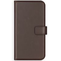 Selencia Étui portefeuille en cuir véritable Samsung Galaxy S21 - Marron